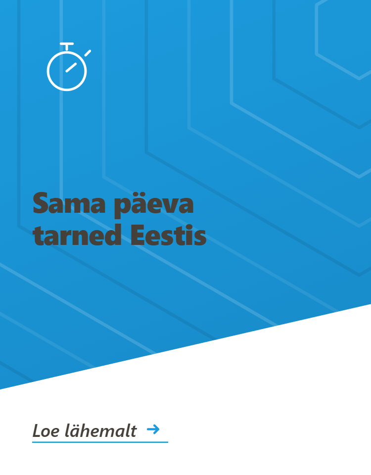 Sama päeva tarned Eestis